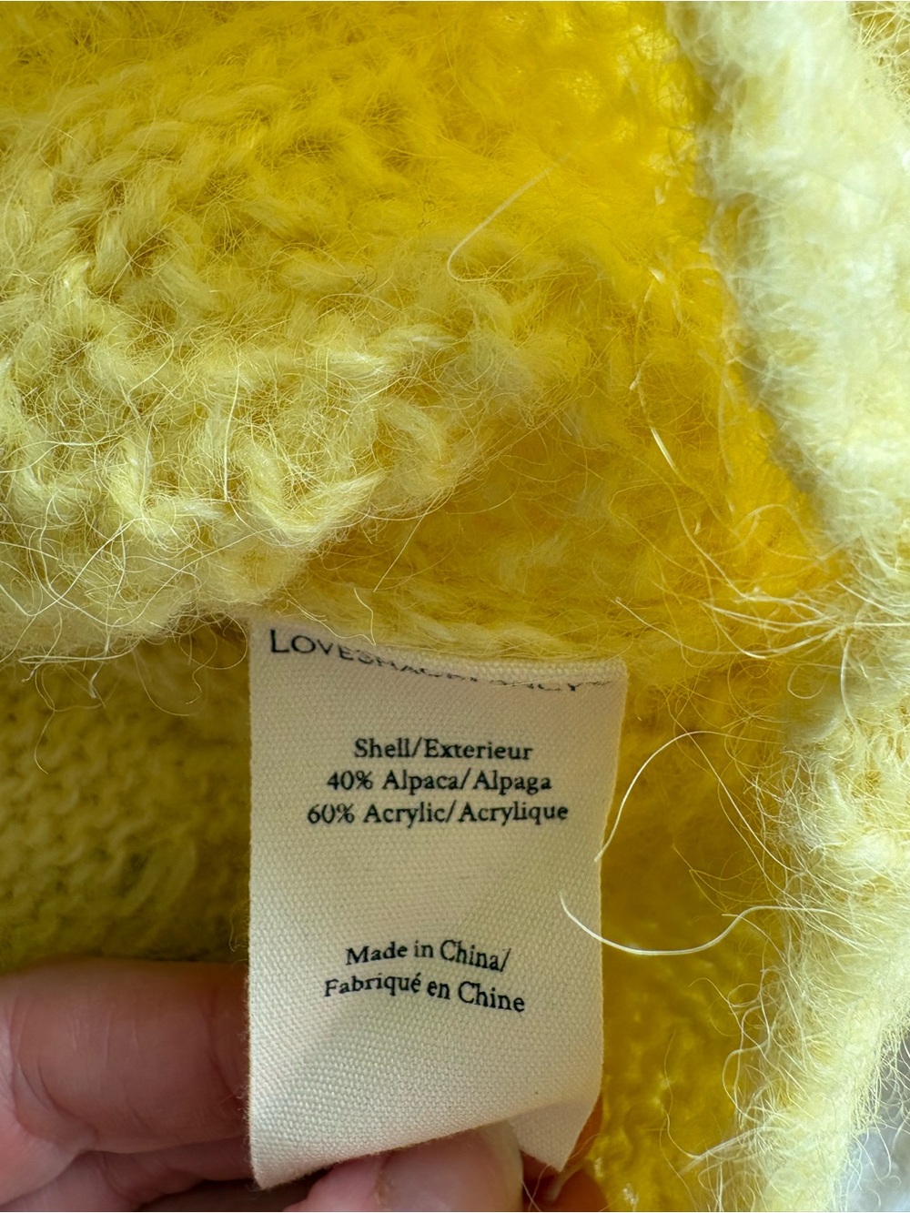 Cropped Yellow Cable-Knit Sweater with Peter Pan Collar - Picture 4 of 5